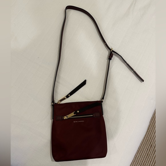 Marc Jacobs Trooper Nylon Crossbody Bag, Color-Chianti / Wine - Picture 4 of 7